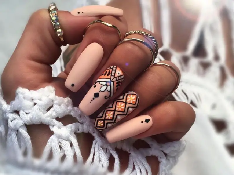 Geometric Designs: Nail Extension Designs