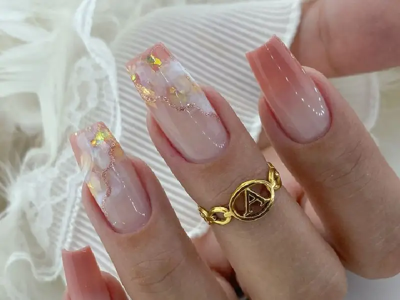 Nail Extension Designs of Marble Nails