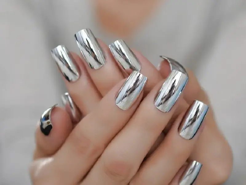 Nail Extension Designs Chrome Nails