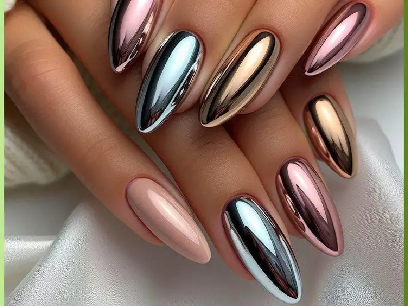 Metallic Magic Nail Art Designs