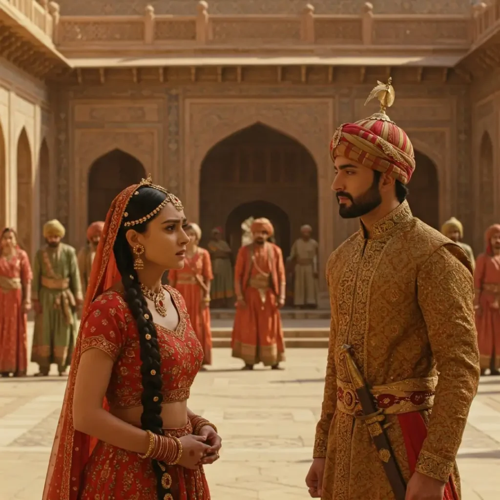 The First Meeting of Hamida Banu Begum with humayou